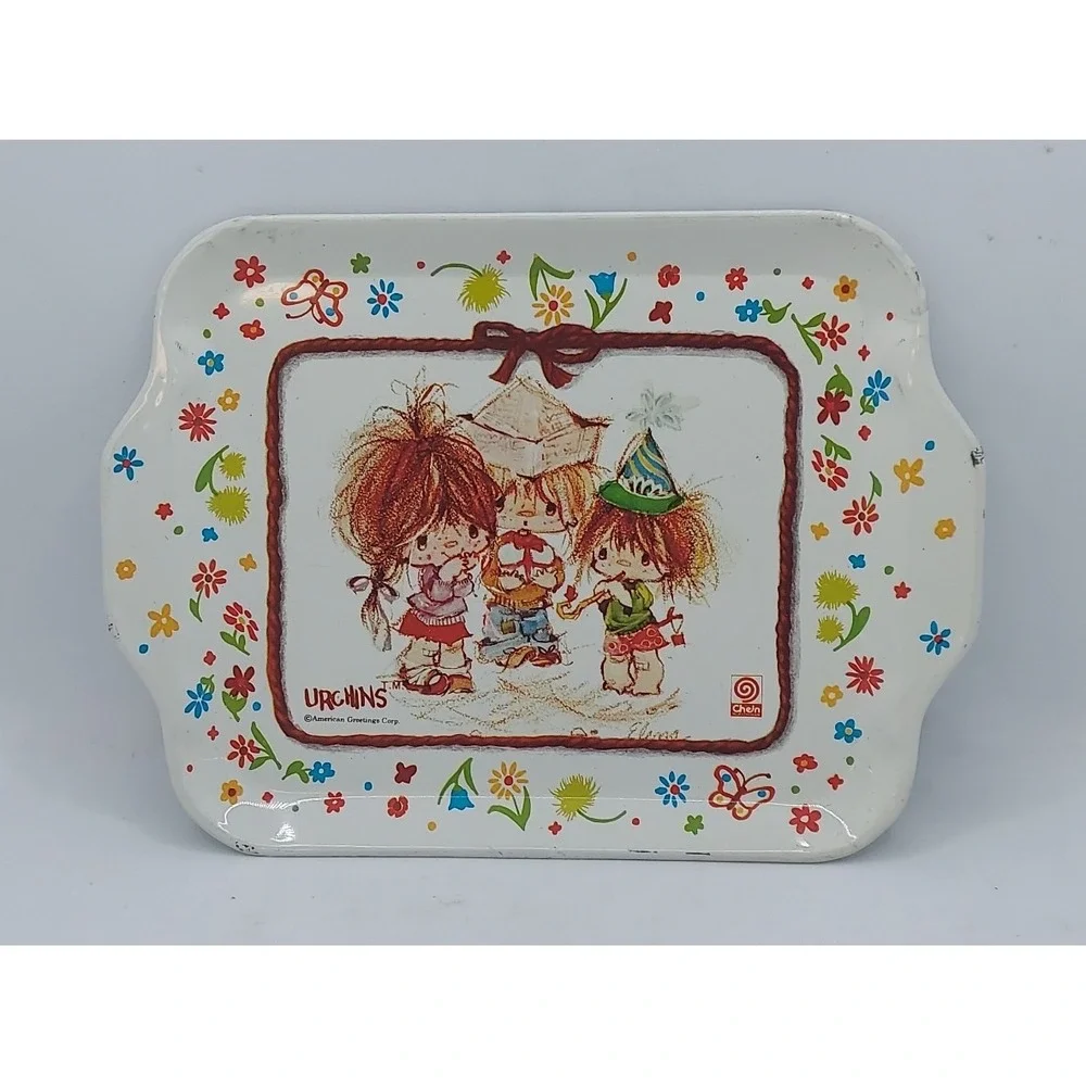 Vintage American Greetings Urchins Small Tin Tray